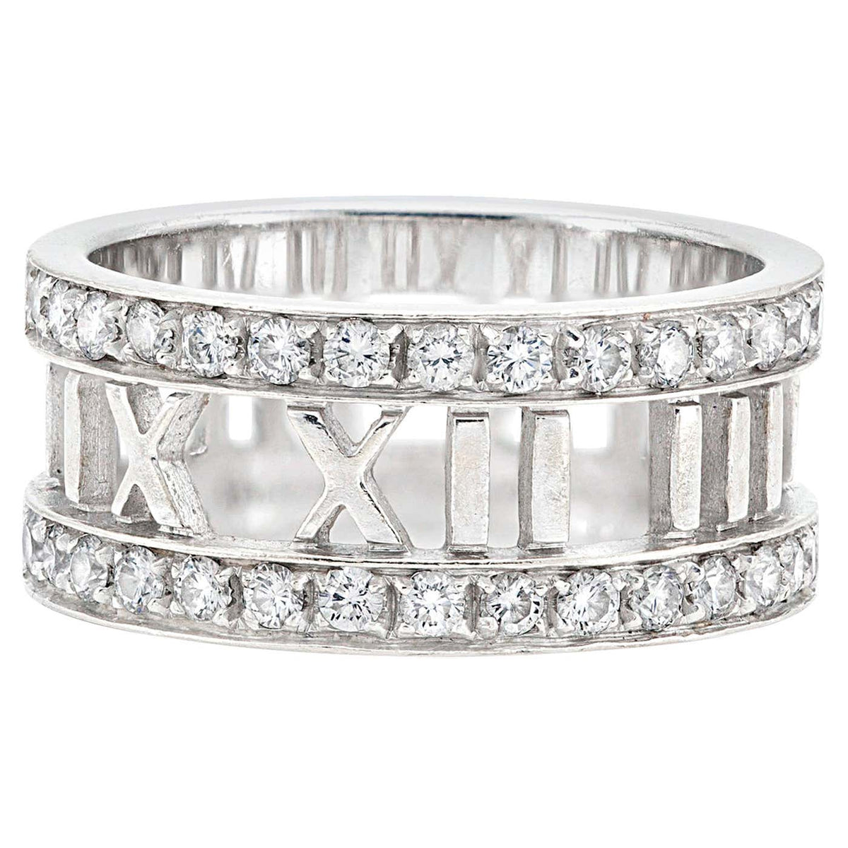 18K Tiffany Atlas Open Diamond Ring