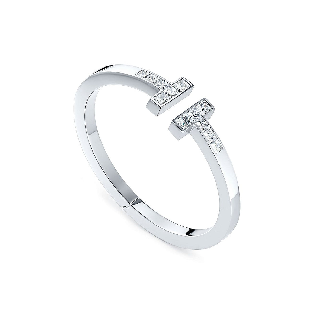 18K Tiffany Diamond Square Bracelet