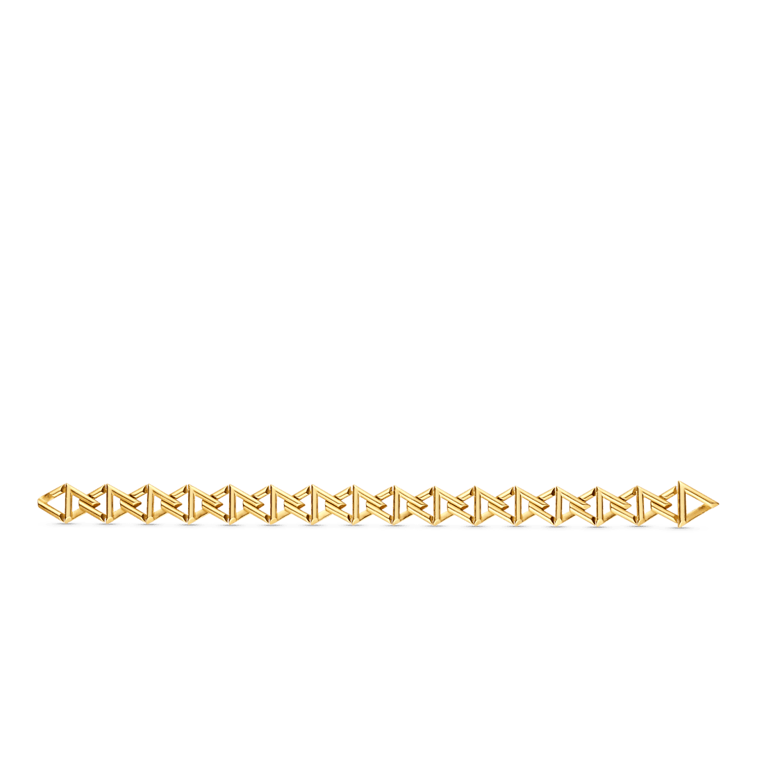 18K Louis Vuitton Volt Curb Chain Large Bracelet