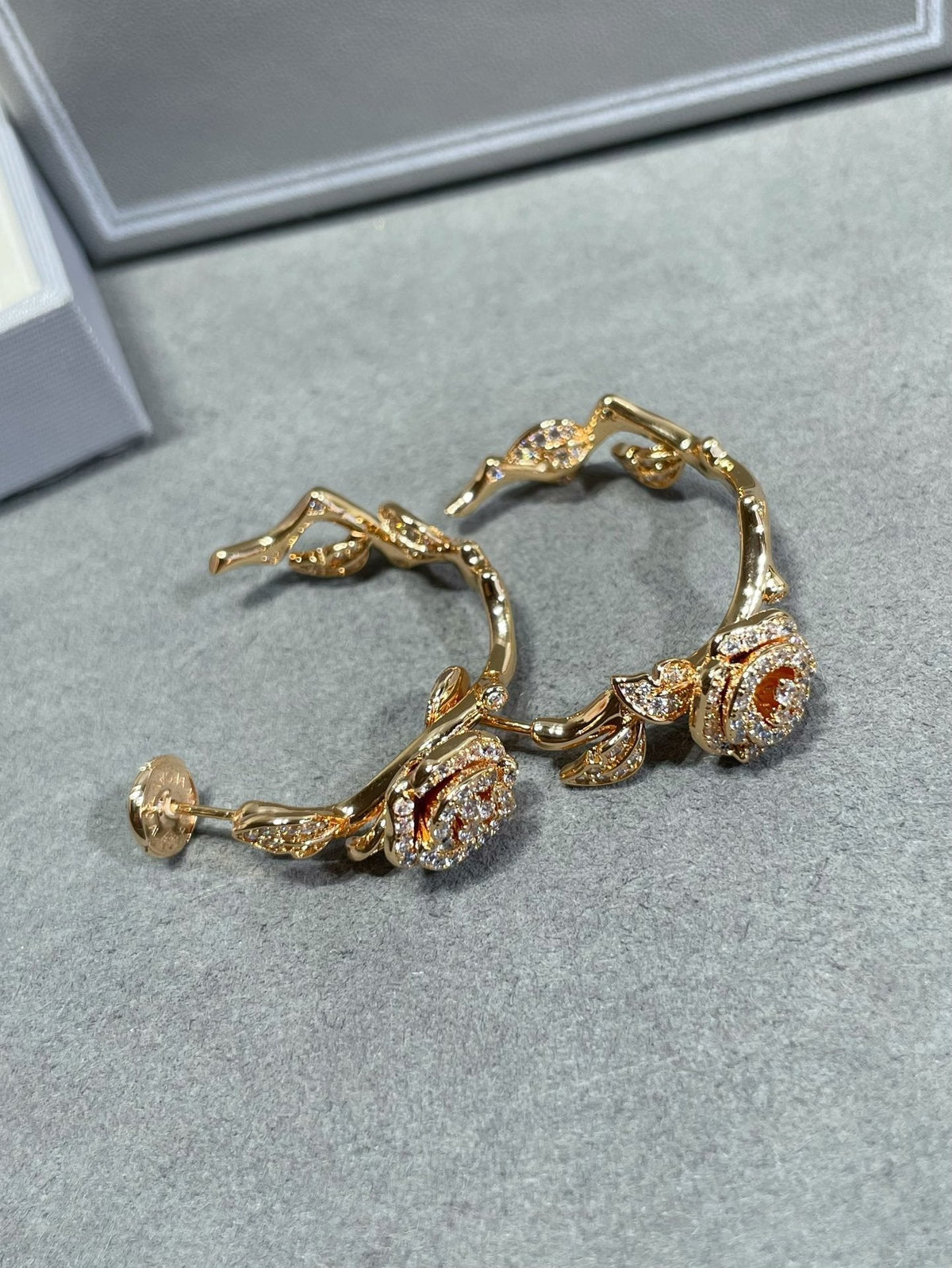 Dior Rose Bagatelle Cubic Zirconia Earrings