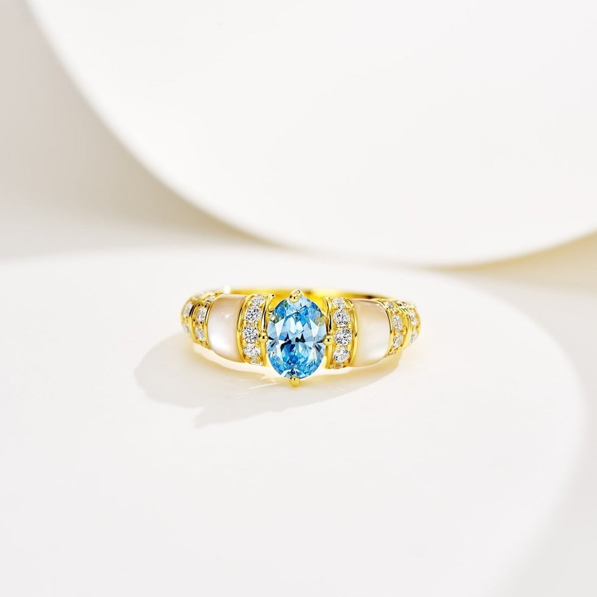 Dior Paraiba Gold Cubic Zirconia Ring