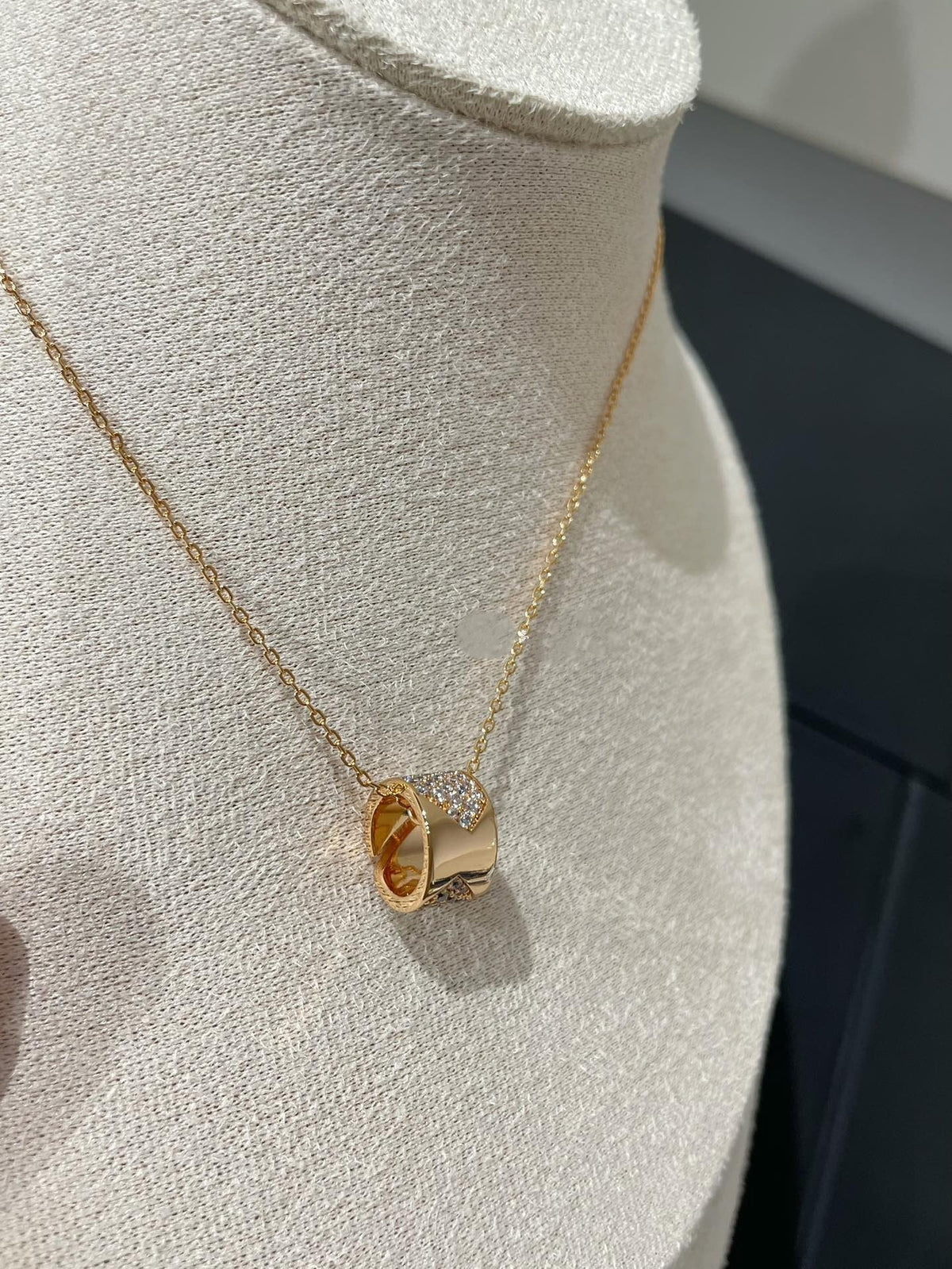 Chaumet Liens Evidence Cubic Zirconia Paved Necklace