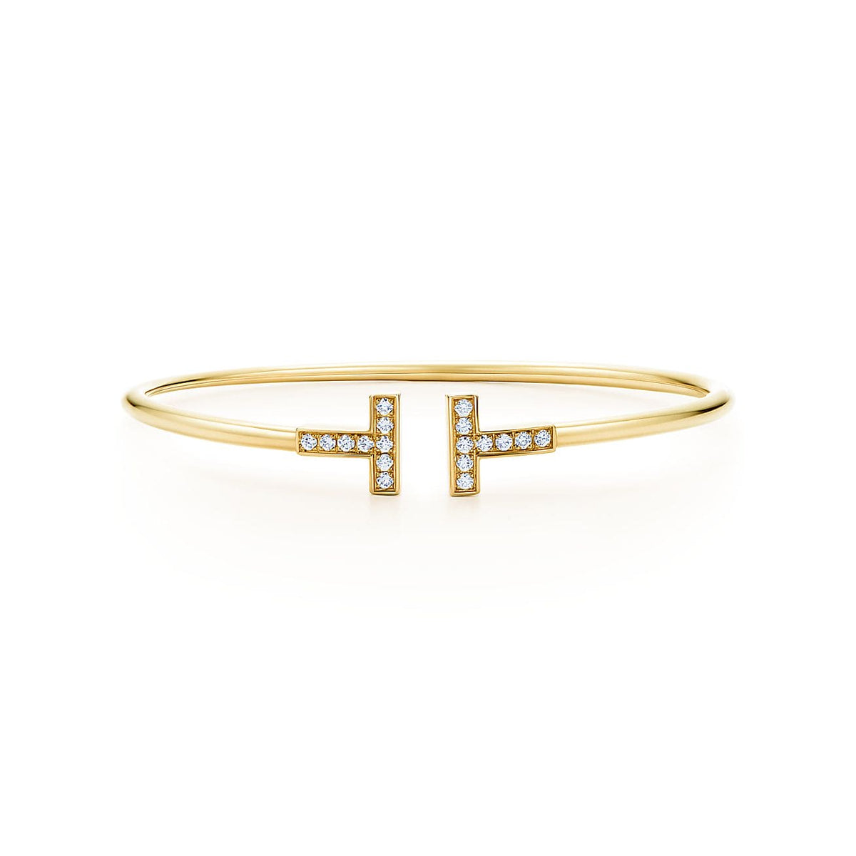 18K Tiffany Diamond Wire Bracelet